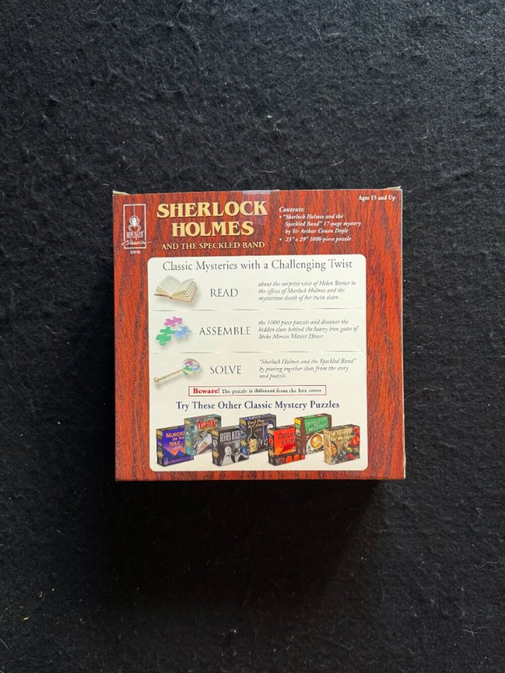 NIB *Sealed* ‘Sherlock Holmes And The Speckled Band’ Mystery Puzzle - Picture 9 of 9